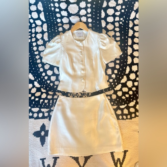 Reformation Mika Cream Mini Dress - Picture 9 of 16